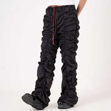 SUCATTA - Y2K RUCHED CARGO PANTS IN BLACK
