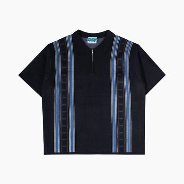 DOVETAIL - POLO KNIT HALF ZIP - BLACK