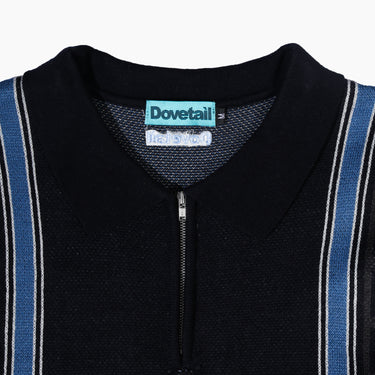 DOVETAIL - POLO KNIT HALF ZIP - BLACK