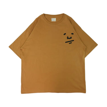 PEANUT STAIN - Peanut Face Brown Oversized Tshirt