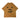 PEANUT STAIN - Peanut Face Brown Oversized Tshirt