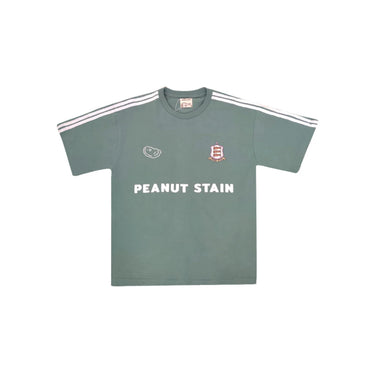 PEANUT STAIN - 4 Stripes Arm Green Oversized Tshirt