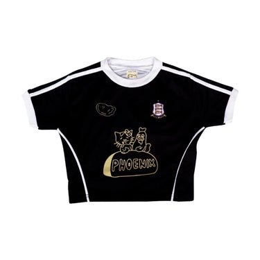 PEANUT STAIN - Team Black Crop Top Jersey