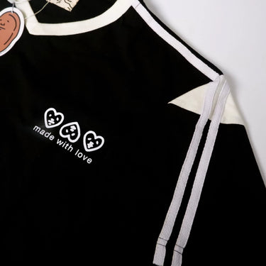 PEANUT STAIN - Active Viper Black Oversized Tshirt