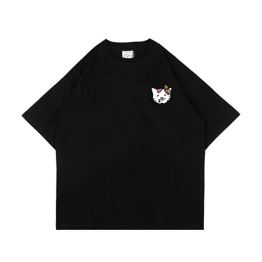 PEANUT STAIN - Poop Guideline Black Oversized Tshirt