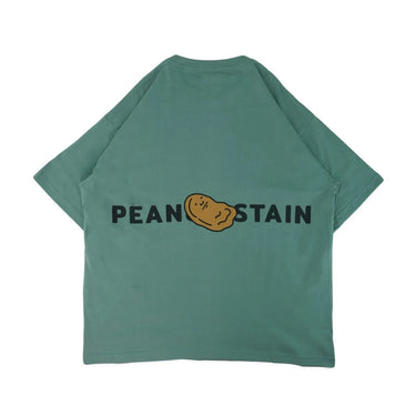 PEANUT STAIN - Big Logo Dusty Green Oversized Tshirt