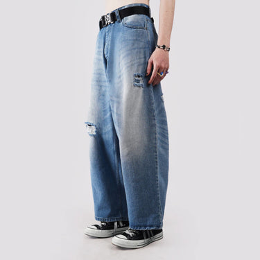 PEANUT STAIN - Overtime Light Blue Baggy Jeans